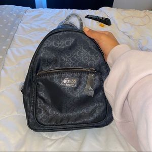 Brand new black guess mini backpack